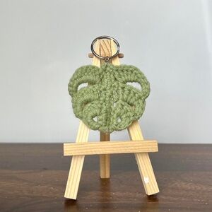 Monstera Leaf Keychain